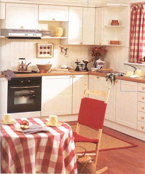 厨房装修案例  品味乡村风格中的时尚概念