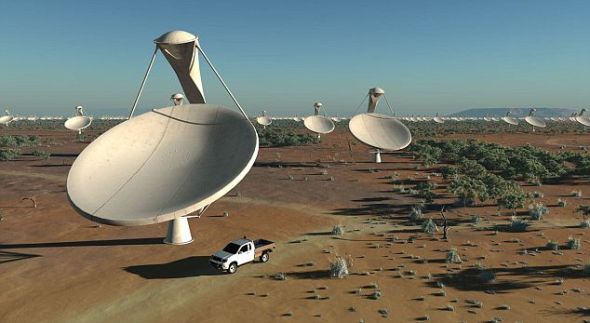平方公里射电阵的天线将能发现距离地球50光年的一颗行星上的飞机场的雷达信号