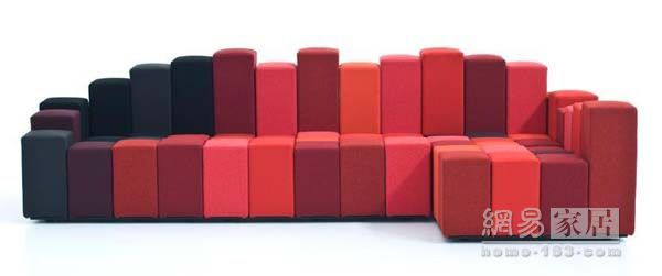 错落有致的沙发 色彩与创意的结合